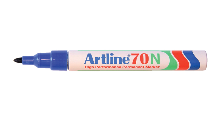 Viltstift artline 70 perm rond 1.5mm blauw