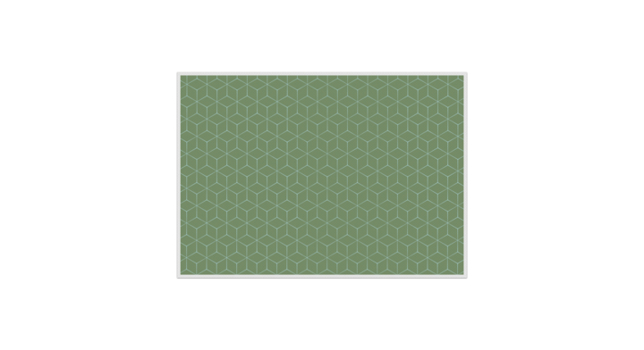 Placemat hexagon groen(plm6gi16)