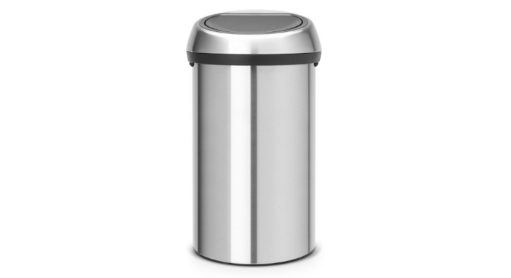Brabantia, Touch Bin, 60 liter, mat zwart/mat RVS, VB 484506