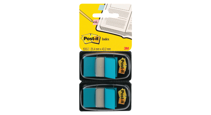 Indextabs 3m post-it 680-b2eu medium blauw(680-b2eu)