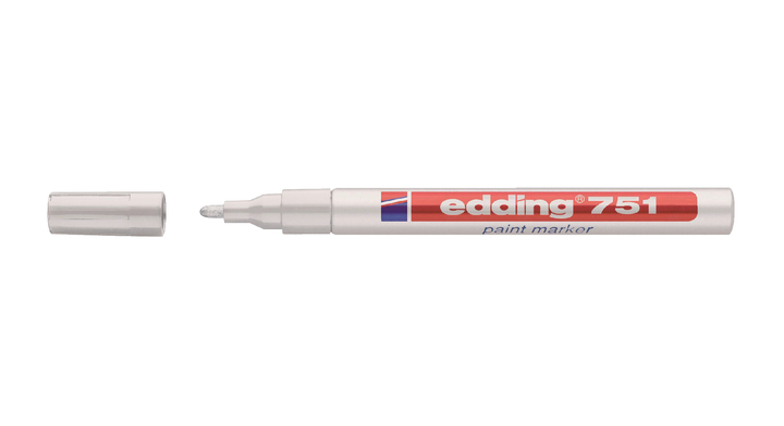 Viltstift edding 751 lak perm rond 2mm wit