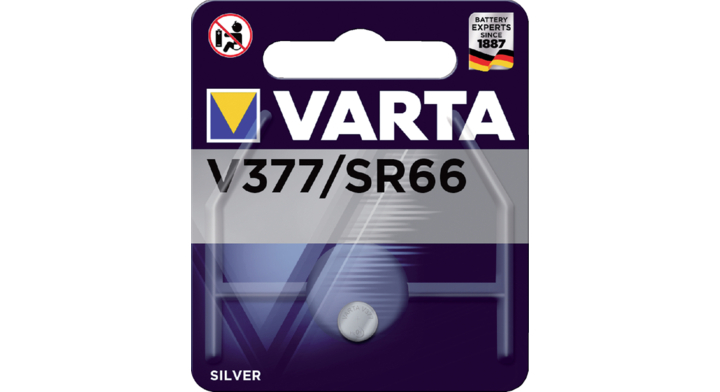 Batterij knoopcel varta v377 horloge(00377101401)