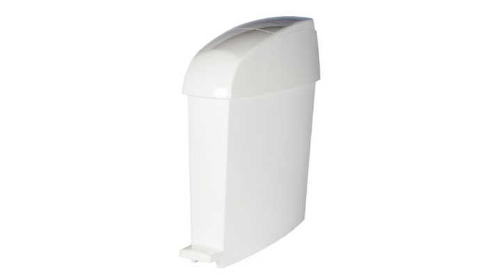 Rubbermaid, sanitair pedaalemmer, 12 liter, wit, VB 293548