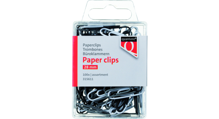 Paperclip quantore 28mm assorti(315611)