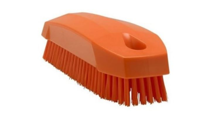 Vikan, nagelborstel, 13cm, polyester vezel, oranje (1 stuk) | OP=OP AANBIEDING
