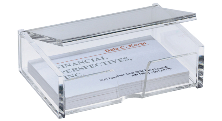 Visitekaartbox sigel 90x55mm glashelder(si-va112)