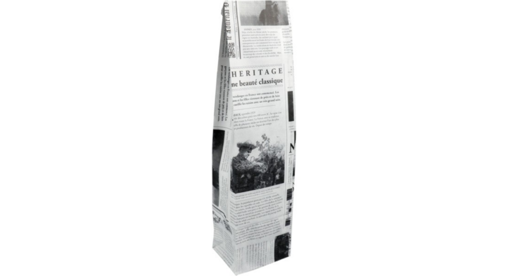 Fleszak, 10/8x41cm, wit kraft, le journal (50 stuks)