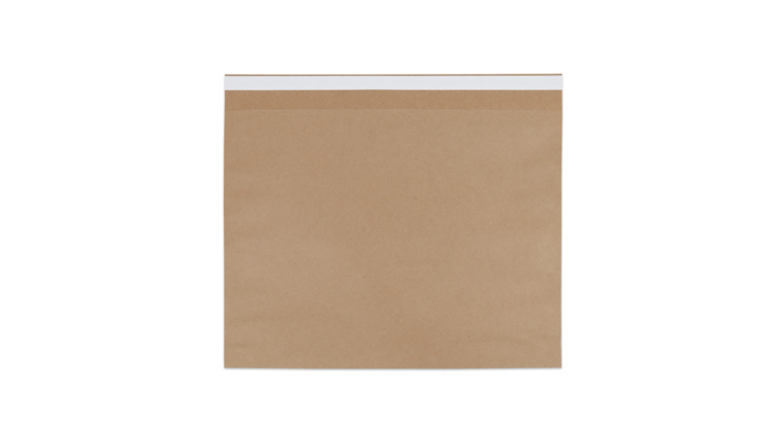 Verzendzak, papier, 48x37+2x6cm+klep, bruin (250 stuks)