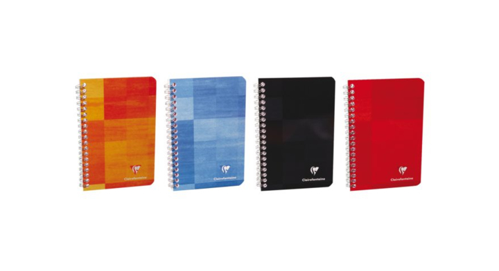 Notitieboek clairef matris spiraal lijn 165x210mm