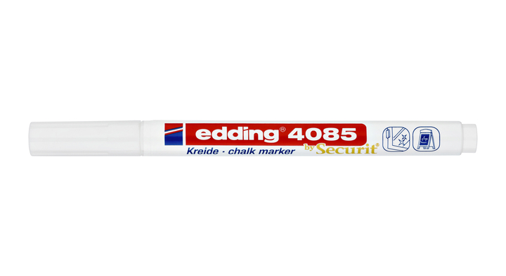 Krijtstift edding 4085 rond 1-2mm wit(4-4085049)