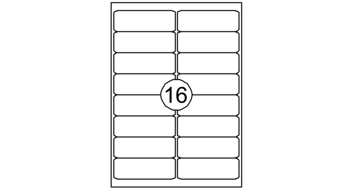 Etiket quantore 99.1x33.9mm 1600st