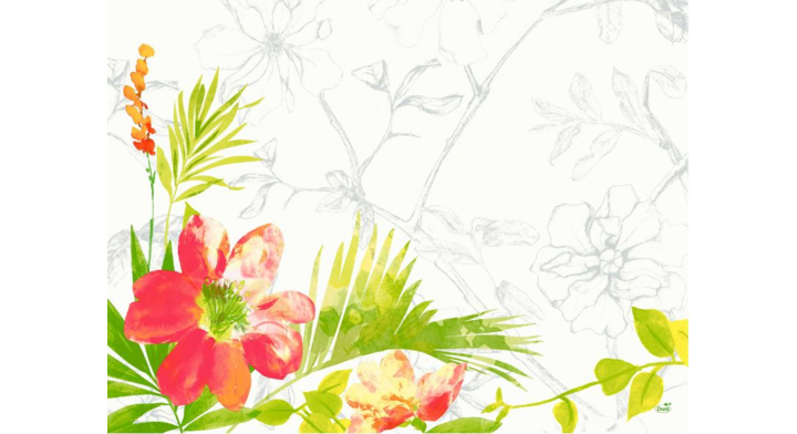 Duni, papieren placemat, 30x40 cm, Summertime Red, 186488 (1000 stuks)