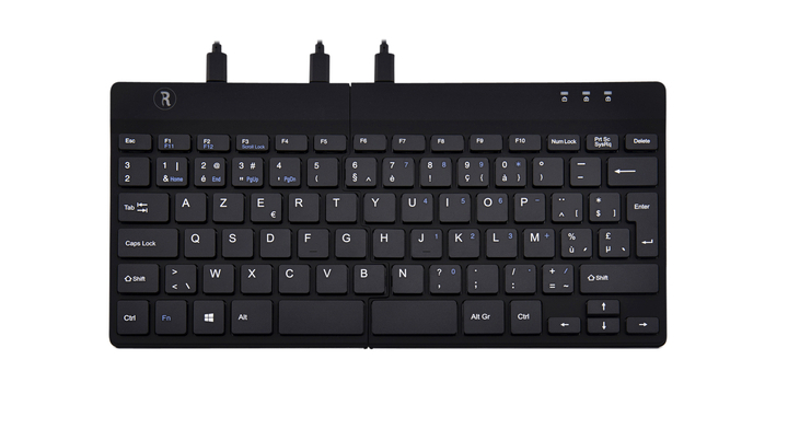 Toetsenbord r-go split azerty zwart(rgosp-bewibl)