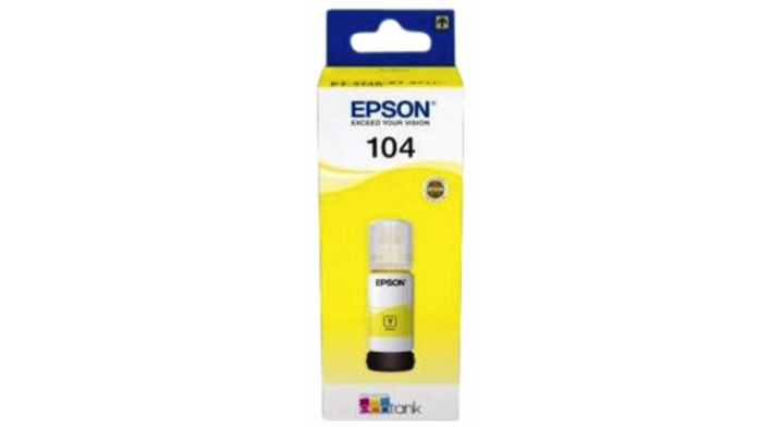 Navulinkt epson 104 t00p350 geel(3100468)