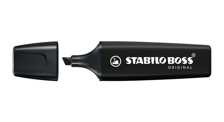 Markeerstift stabilo boss 70/46 nature zwart(70/46)