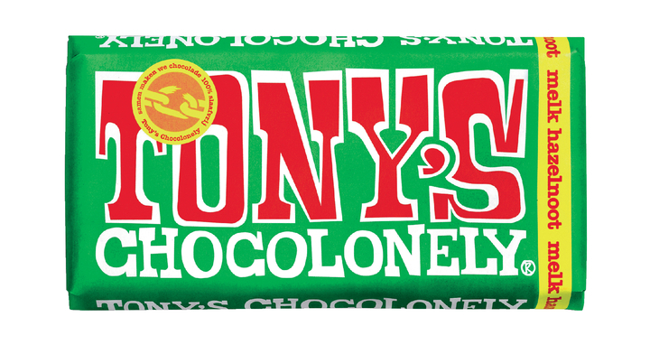 Tony's chocolonely melk hazelnoot 180gr(nlrmh180)