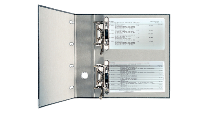 Ordner leitz 1092 a4 75mm bank 2mech karton zwart