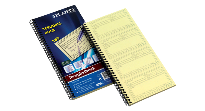 Terugbelboek a5419-070 74x125mm 400x2v
