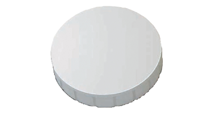 Magneet maul solid 32mm 0.8kg wit(6163202)  ds/10