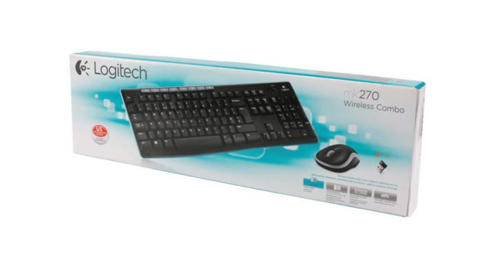 Toetsenbord logitech mk270 draadloos us-layout(703398)