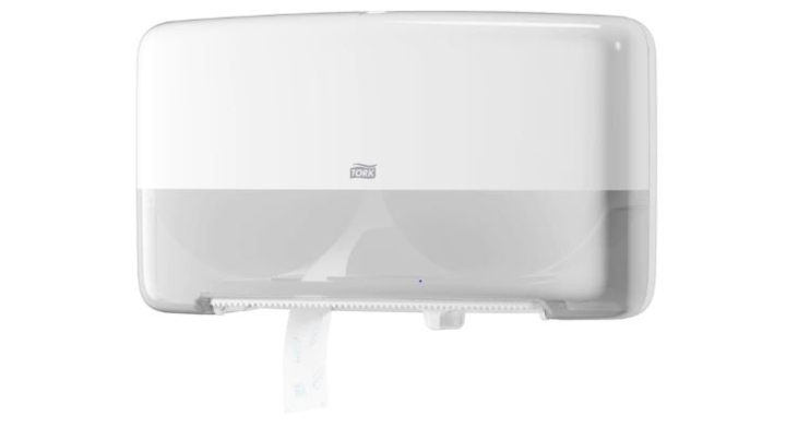 Tork Twin | Mini Jumbo Toiletpapier Dispenser | T2 | Wit | 555500