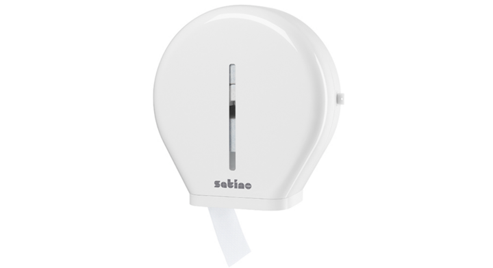 Satino by WEPA | Jumbo Toiletpapier Dispenser | JT2 | Wit | 331040 - OP=OP AANBIEDING