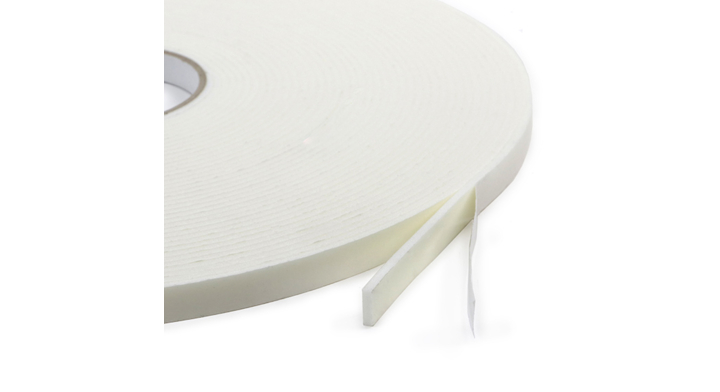 Foamtape dubbelzijdig, 19mm x 16,5m, dikte 3.2 mm, wit