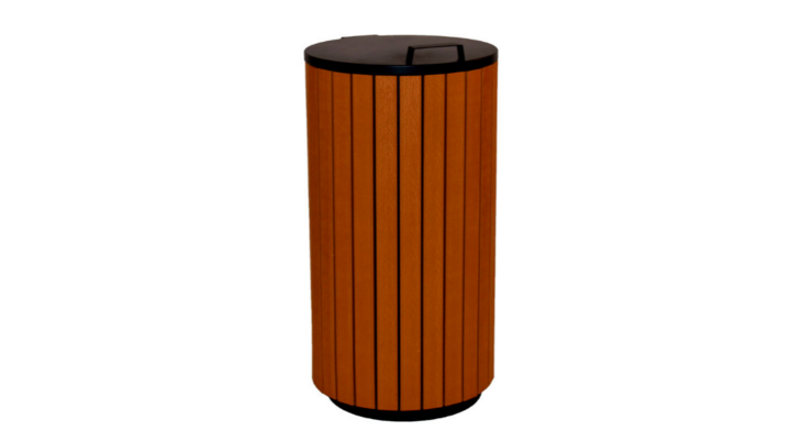 Buitenafvalbak, 90 liter, houtlook, VB 183562