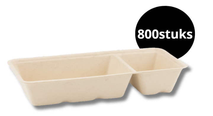 Snackbakje, suikerriet, A23, A7 + sausvak (800 stuks)