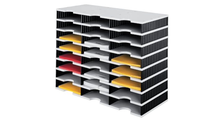 Vakkenset styrodoc a4 24vaks zwart/grijs(268-0308.98)