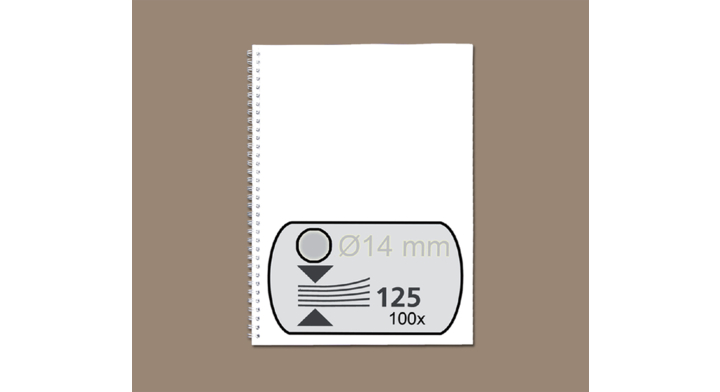 Draadrug gbc 14mm us/21r zilver