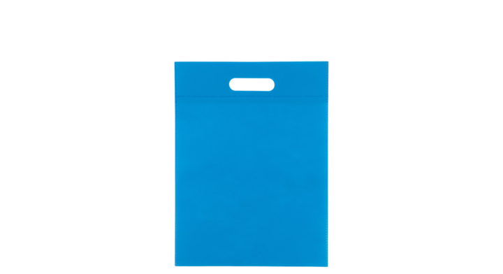 Draagtas, non-woven, 30x40cm, greep gestanst, blauw (400 st)