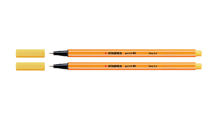 Fineliner stabilo point 88 geel