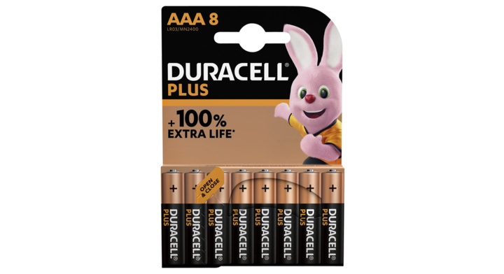 Batterij duracell plus aaa 8st(5000394141179)