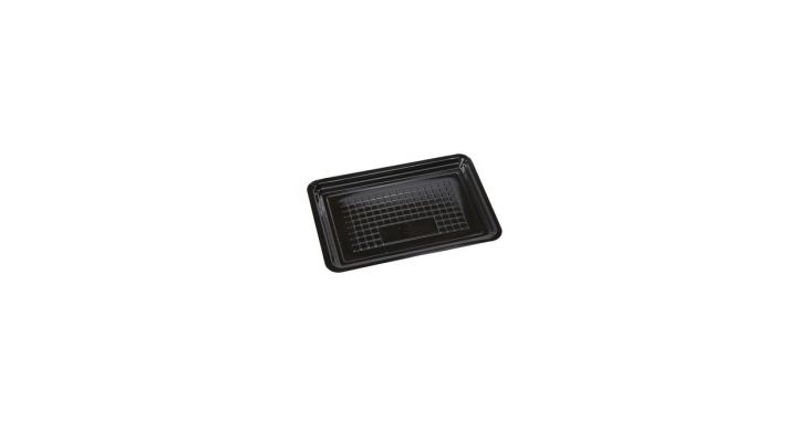 Vleesschaal,73/38, APET,230x135x38mm, zwart (300 stuks)