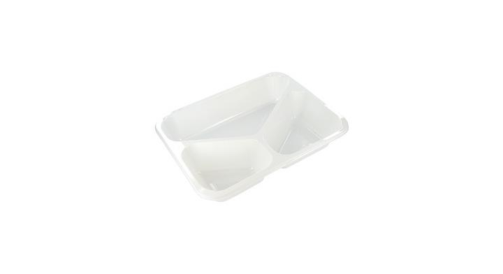 C-Pet Schaal Wit 226x176x43mm 3-Vaks Ds/300