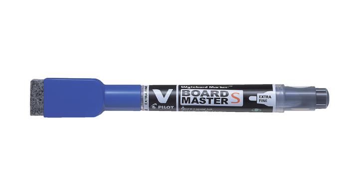 Viltstift pilot whiteboard rond 1.3mm +wisser blauw(49025055