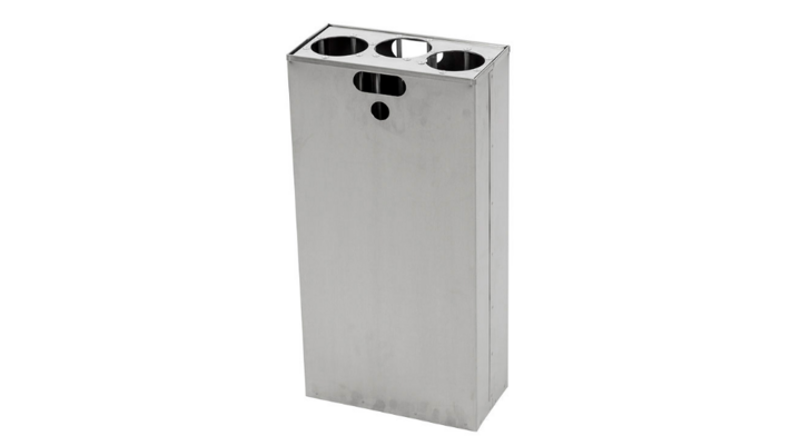 Carro, halve binnenbak met bekerinzet voor 55 liter afvalbak, aluminium, VB 719785