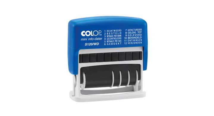 Woord-datumstempel colop mini-info dater s120 4mm