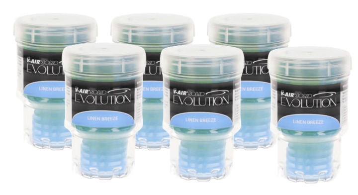 CaluCare Elite | Passieve Luchtverfrisser | Linen Breeze (6 stuks) - alternatief voor Satino luchtverfrissers