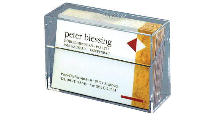 Visitekaartbox sigel 85x56x27mm glashelder(si-va110)