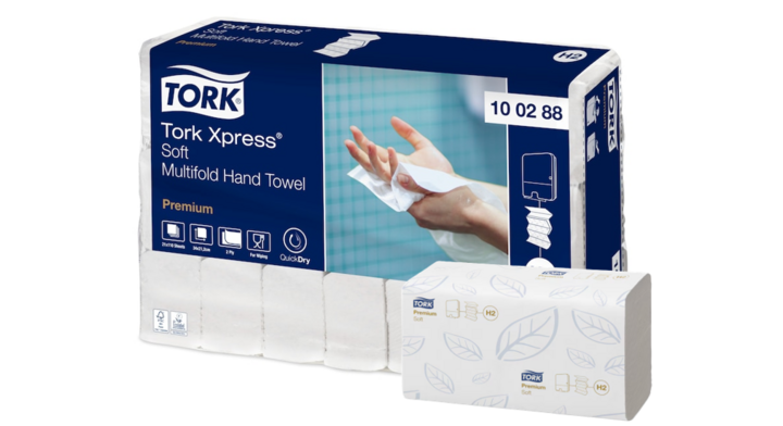 Tork Premium | Interfold Papieren Handdoekjes | 34x21,2cm | 2-Laags | H2 | Wit | 100288 (2.310 stuks)