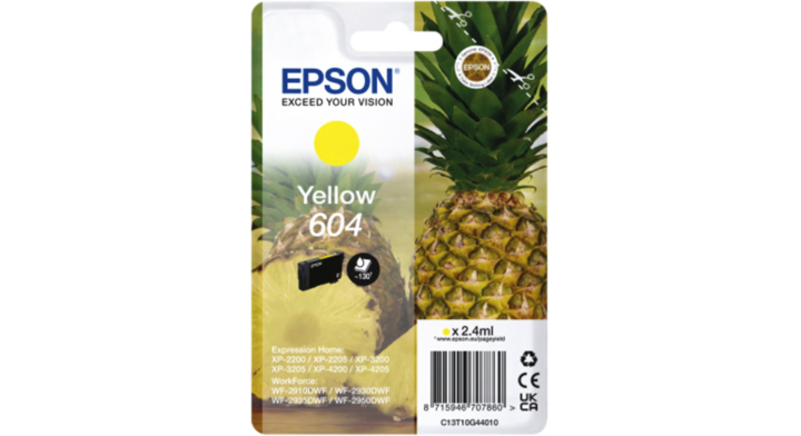 Inktcartridge epson 604 t10g44 geel(c13t10g44010)