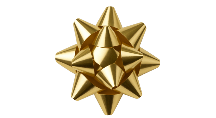 Starbow Met Krullint Goud  Ds50