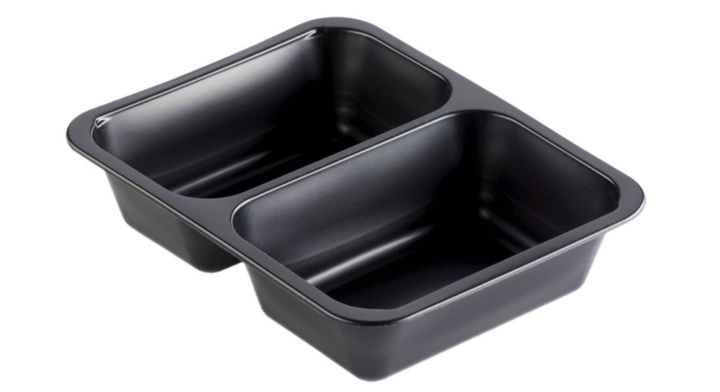 Duni Cater Line Tray, pp menuschaal, 227x178x50 mm, 2-vaks, 160064 (216 stuks)