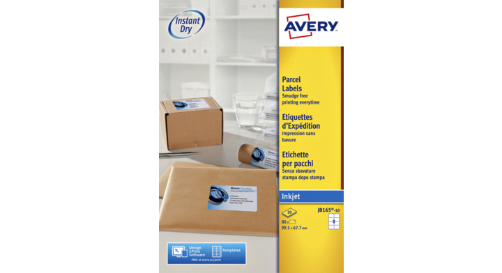 Etiket avery j8165-10 99.1x67.7mm 80st