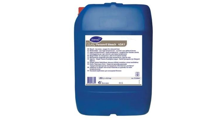Diversey Clax Personril Bleach 43A1, bleekmiddel, 20 liter (1 stuk) | OP=OP AANBIEDING