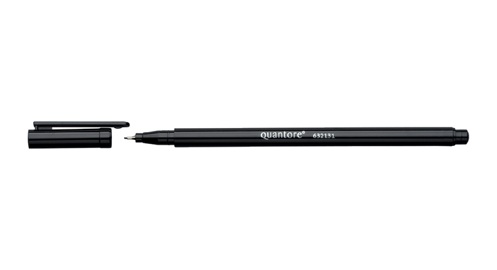 Quantore, fineliner, 0.4mm, zwart