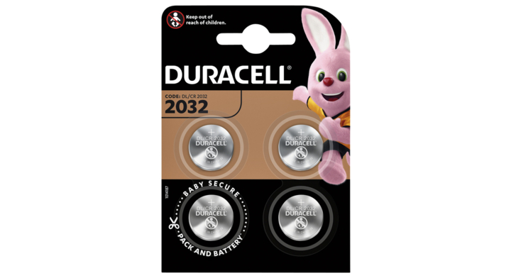 Batterij duracell 2032 lithium 4pack(5000394119376)