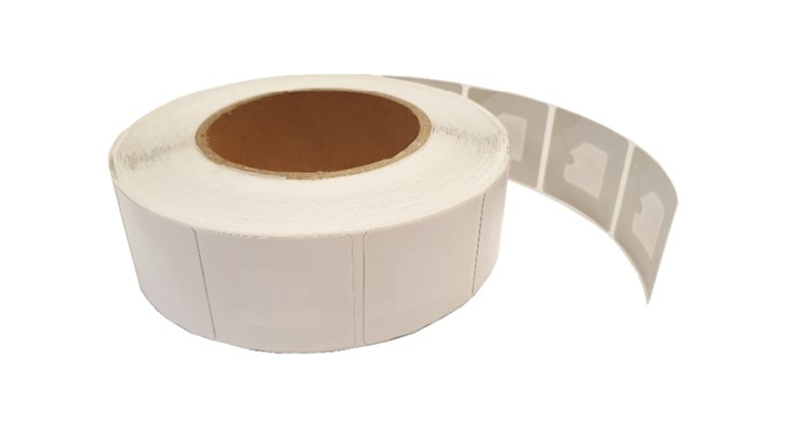 Etiket Thermisch Beveiligd RFID 40x40mm onbedrukt Rol a 1000